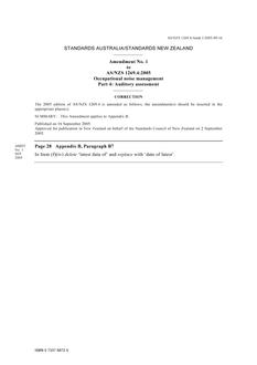 AS/NZS 1269.4-2005 AMDT 1