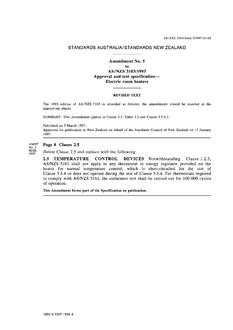 AS/NZS 3103-1993 AMDT 5