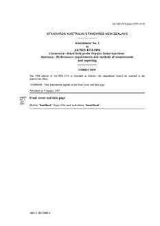 AS/NZS 4374-1996 AMDT 1