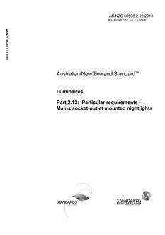 AS/NZS 60598.2.12-2013