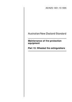 AS/NZS 1851.13-1995