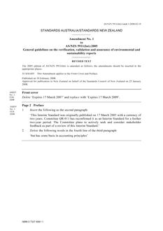 AS/NZS 5911(INT)-2005 AMDT 1