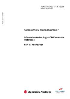 AS/NZS ISO/IEC 15476.1-2003