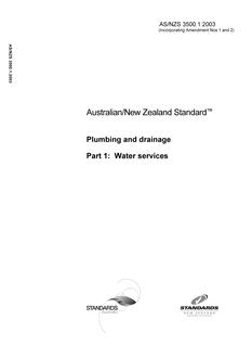 AS/NZS 3500.1-2003