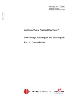 AS/NZS 3947.1-2001
