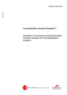 AS/NZS 2031-2001
