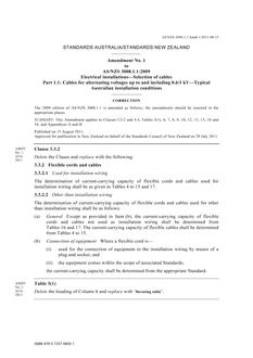 AS/NZS 3008.1.1-2009 AMDT 1