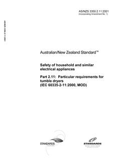 AS/NZS 3350.2.11-2001
