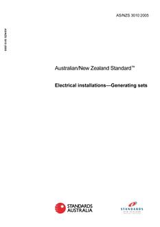 AS/NZS 3010-2005