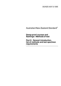 AS/NZS 4347.0-1995