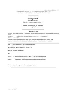 AS/NZS 3100-2002 AMDT 2