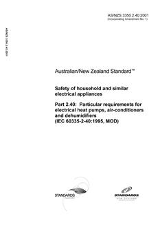 AS/NZS 3350.2.40-2001