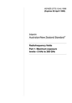 AS/NZS 2772.1(INT)-1998