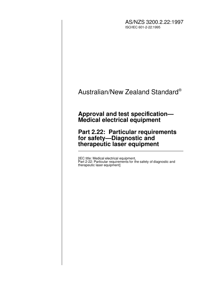 AS/NZS 3200.2.22-1997