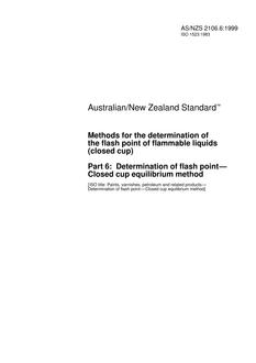AS/NZS 2106.6-1999