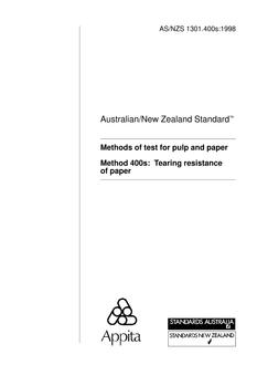AS/NZS 1301.400S-1998