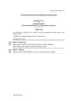 AS/NZS 1336-1997 AMDT 1