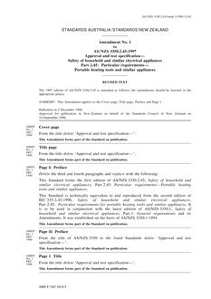 AS/NZS 3350.2.45-1997 AMDT 1