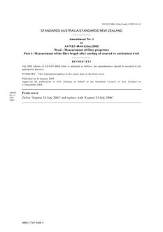 AS/NZS 4844.1(INT)-2002 AMDT 1