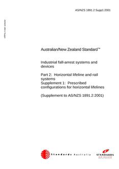AS/NZS 1891.2 SUPP 1-2001