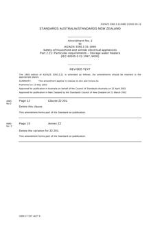 AS/NZS 3350.2.21-1999 AMDT 2