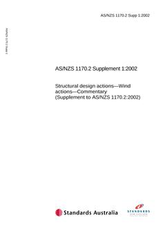 AS/NZS 1170.2 SUPP 1-2002