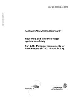 AS/NZS 60335.2.30:2020