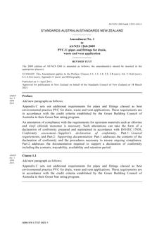 AS/NZS 1260:2009 AMDT 1