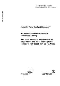 AS/NZS 60335.2.31:2013