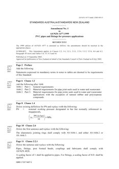 AS/NZS 1477:1999 AMDT 1