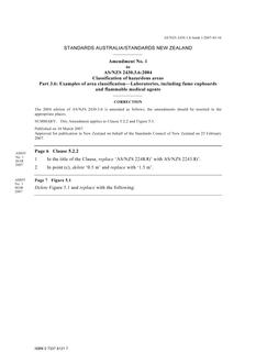 AS/NZS 2430.3.6:2004 AMDT 1
