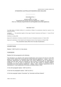 AS/NZS 60335.2.12:2004 AMDT 1