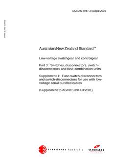 AS/NZS 3947.3 SUPP 1:2001