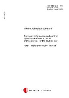 AS 14813.4(INT)-2001