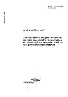 AS ISO 14237-2006
