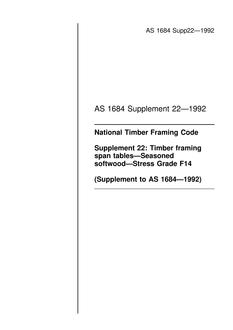 AS 1684 SUPP 22-1992