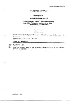 AS 1684 SUPP 3-1992 AMDT 1