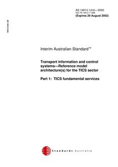AS 14813.1(INT)-2000