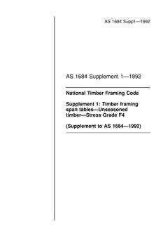 AS 1684 SUPP 1-1992