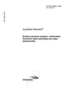 AS ISO 22048-2006