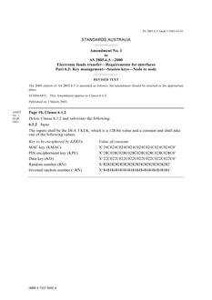 AS 2805.6.3-2000 AMDT 1