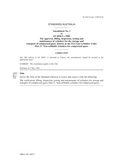 AS 2030.3-1982 AMDT 1