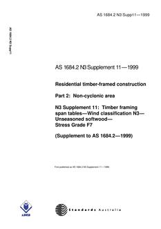AS 1684.2 N3 SUPP 11-1999
