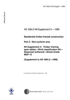 AS 1684.2 N4 SUPP 5-1999