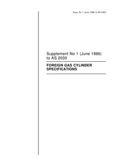 AS 2030 SUPP 1-1986