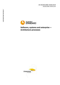 AS ISO/IEC/IEEE 42020:2019