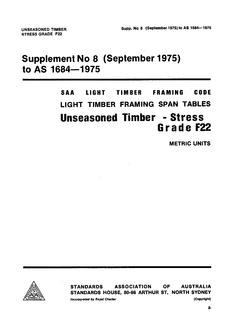 AS 1684 SUPP 8-1975