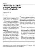 SE-99-01-2 — The Effect of Beam Solar Radiation Distribution on Peak Cooling Loads