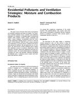 SE-99-11-1 — Residential Pollutants and Ventilation Strategies: Moisture and Combustion Products