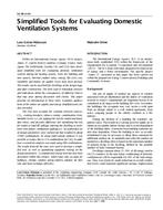 SE-99-11-5 — Simplified Tools for Evaluating Domestic Ventilation Systems